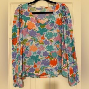 Women’s Emily Wonder Ruffle Sleeve Blouse Size S